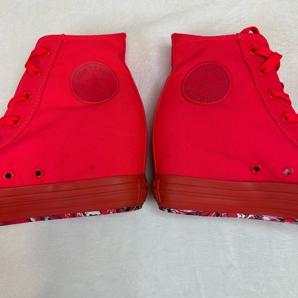 Converse Chuck Taylor All Star Platform Plus Hidden Wedge High Top Sneakers - Picture 9 of 10